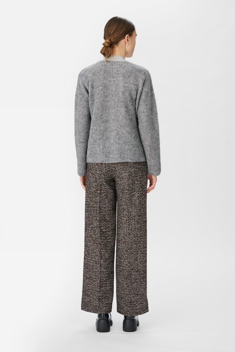 Naja Lauf KIRBIE PANTS CONFETTI WOOL PANTS BROWN