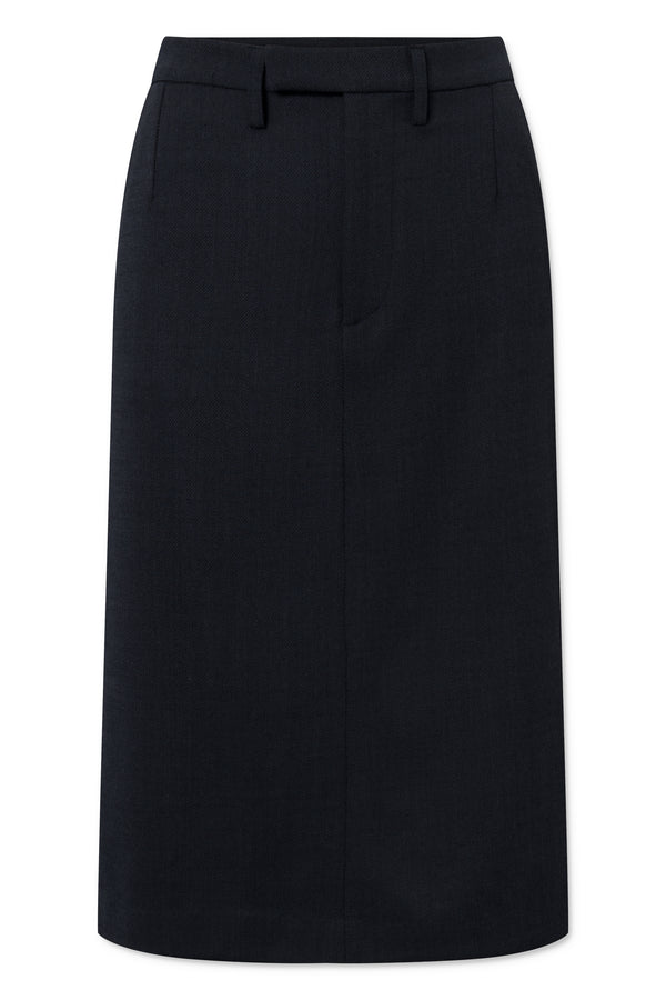 Naja Lauf LINA SKIRT TWILL SUIT SKIRTS DARK NAVY