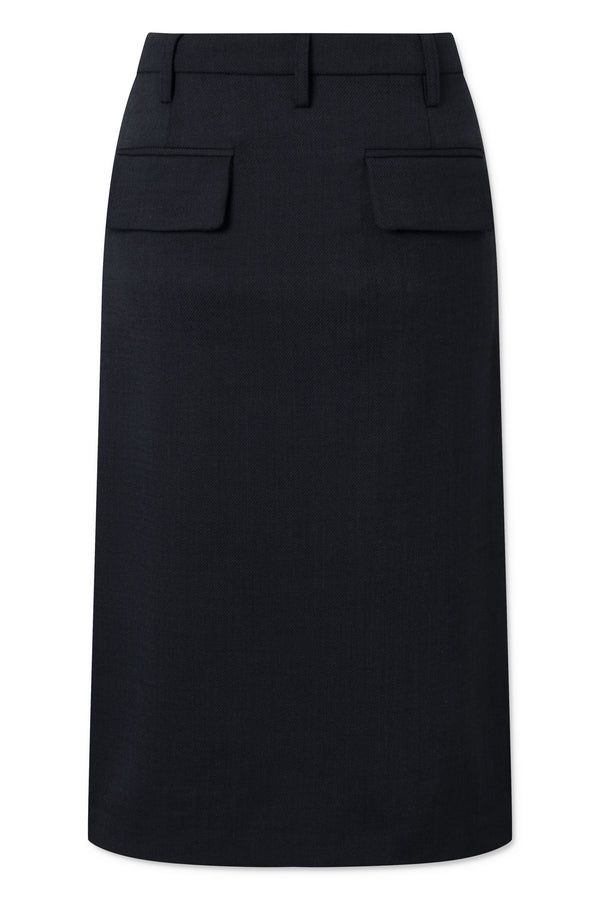 Naja Lauf LINA SKIRT TWILL SUIT SKIRTS DARK NAVY