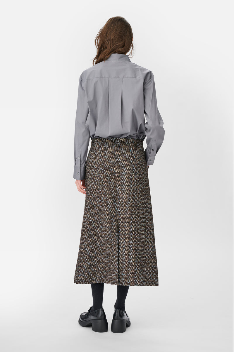 Naja Lauf LI SKIRT CONFETTI WOOL SKIRTS BROWN