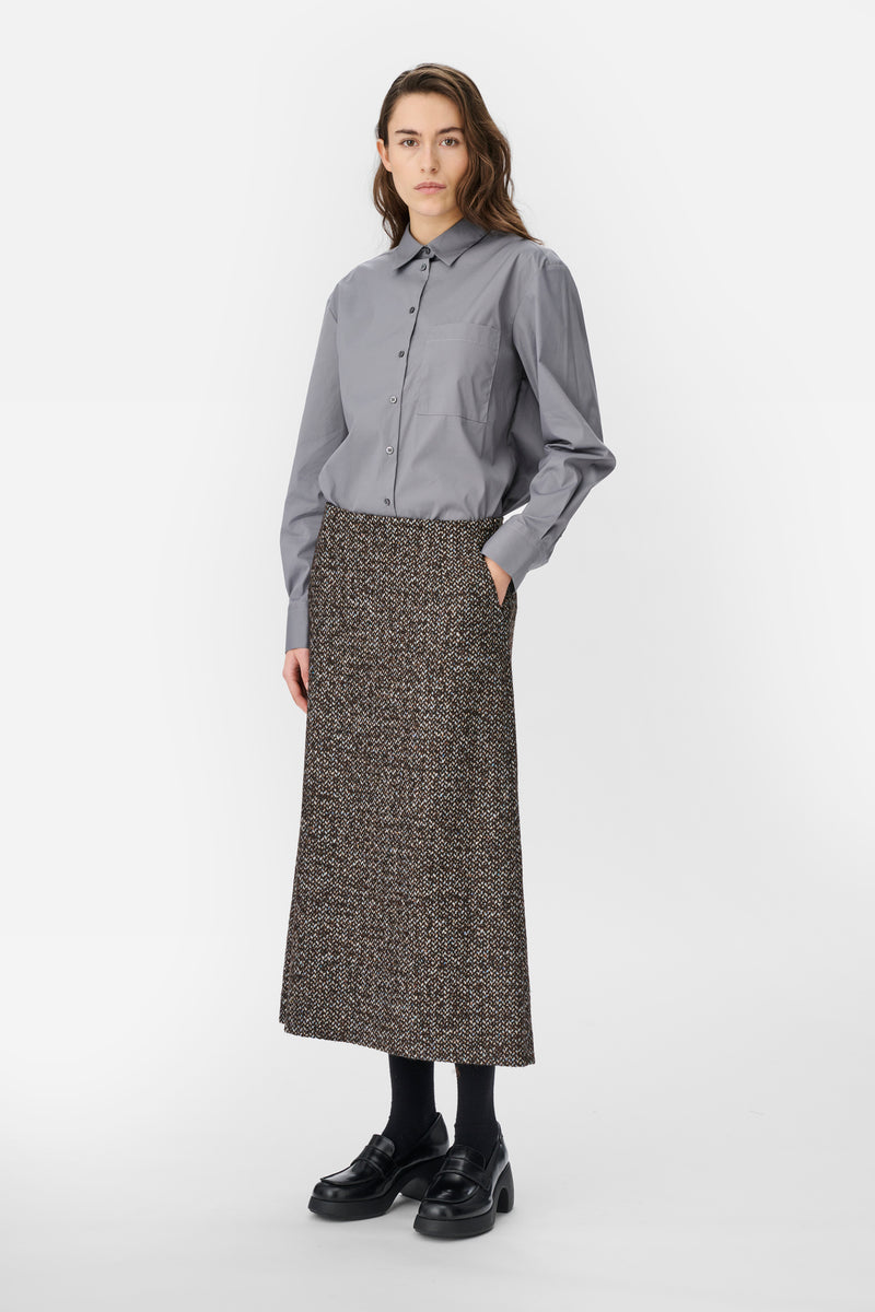 Naja Lauf LI SKIRT CONFETTI WOOL SKIRTS BROWN