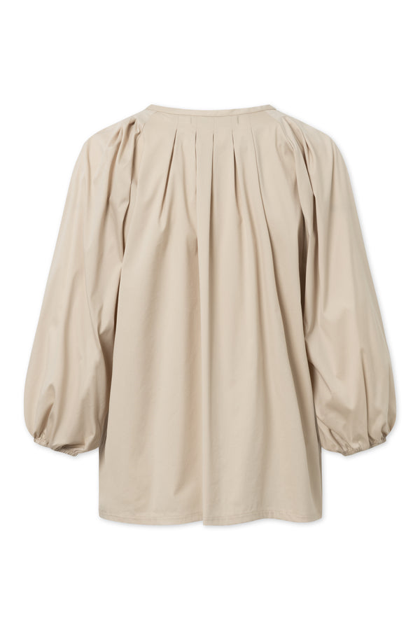 Naja Lauf LOTTA BLOUSE FANCY POPLIN SHIRTS BEIGE