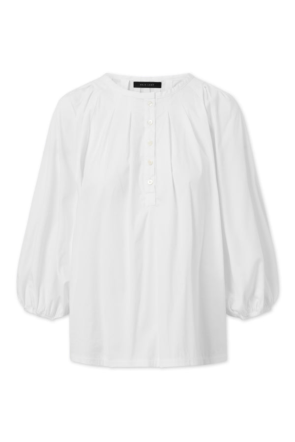 Naja Lauf LOTTA BLOUSE FANCY POPLIN SHIRTS WHITE