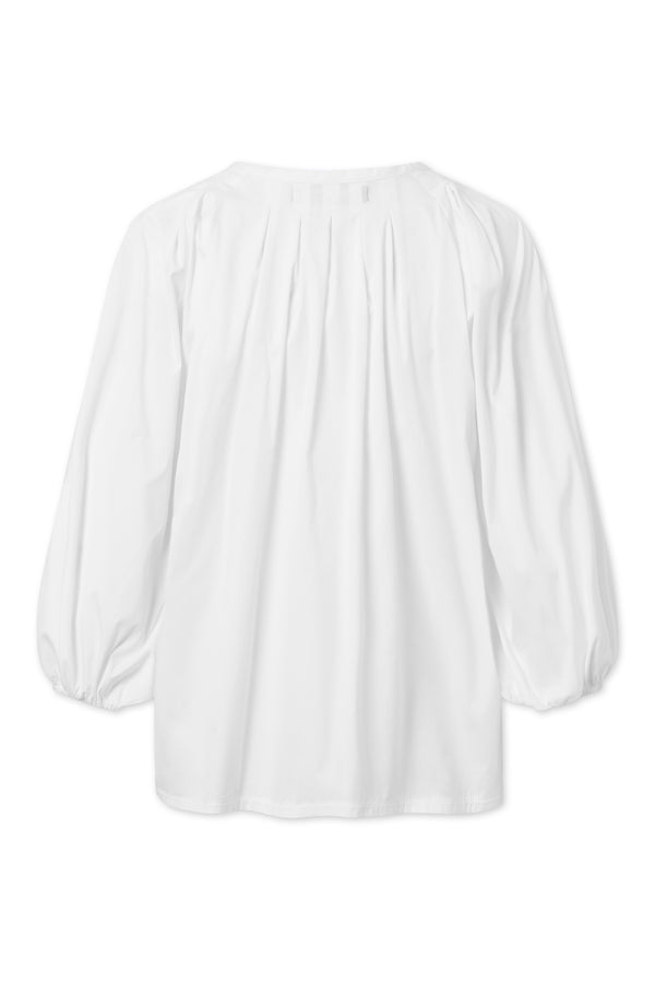 Naja Lauf LOTTA BLOUSE FANCY POPLIN SHIRTS WHITE