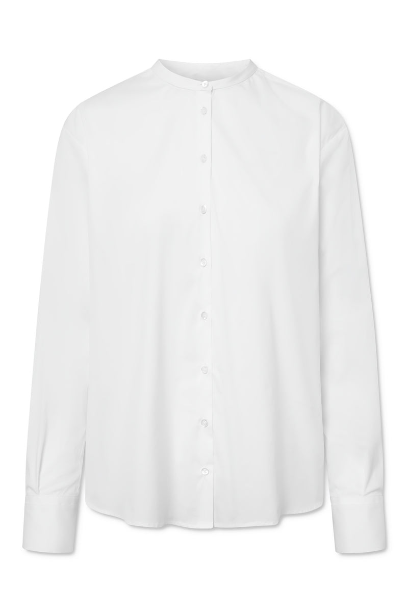 Naja Lauf LULA SHIRT FANCY POPLIN SHIRTS WHITE