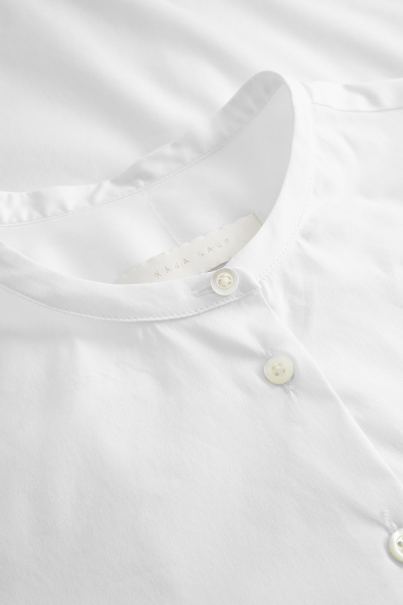 Naja Lauf LULA SHIRT FANCY POPLIN SHIRTS WHITE