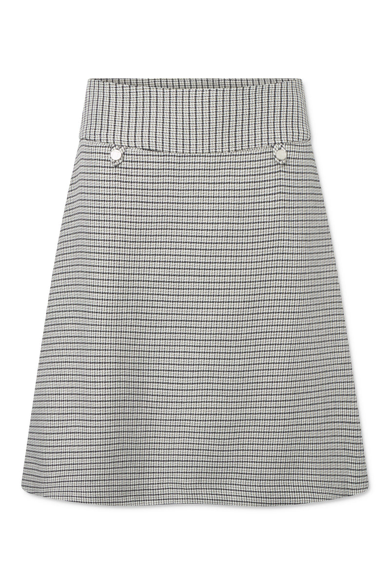 Naja Lauf MELODY SKIRT COOL CHECK SKIRTS BLACK/KHAKI