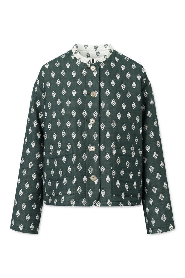 Naja Lauf MILEY JACKET DOUBLE EMBROIDERY OUTERWEAR DARK GREEN