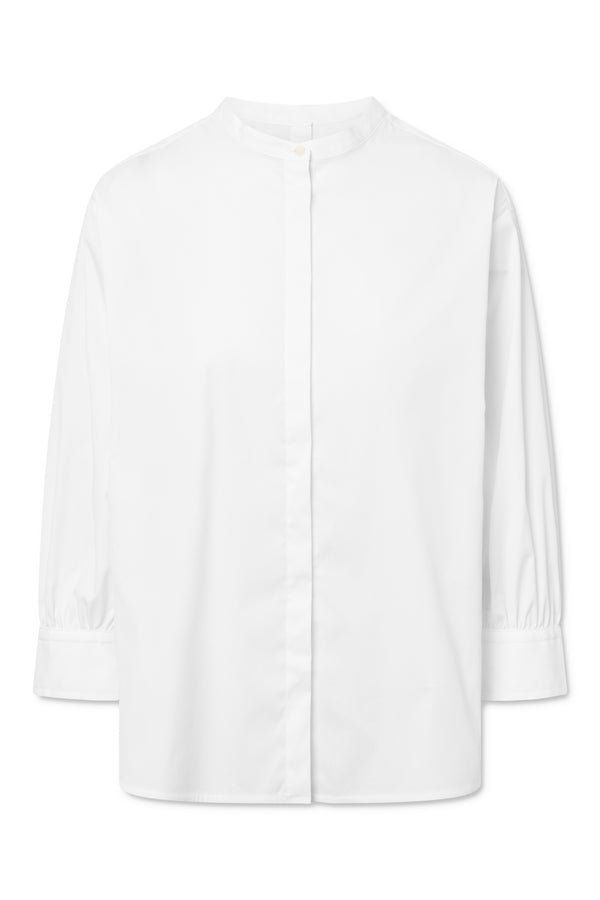 Naja Lauf MILLE SHIRT FANCY POPLIN SHIRTS WHITE