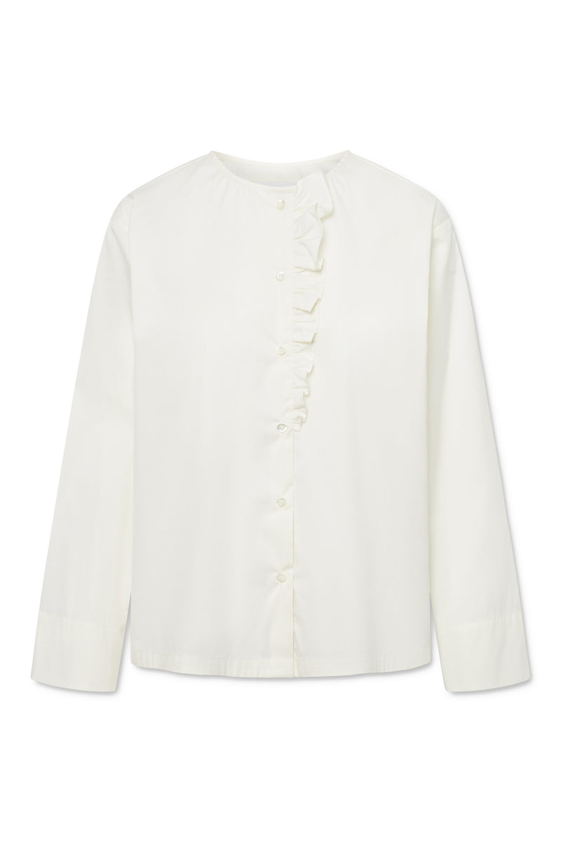 Naja Lauf NATALIA BLOUSE FANCY POPLIN BLOUSES BUTTER