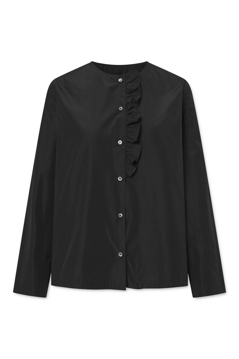 Naja Lauf NATALIA BLOUSE TAFFETA BLOUSES BLACK