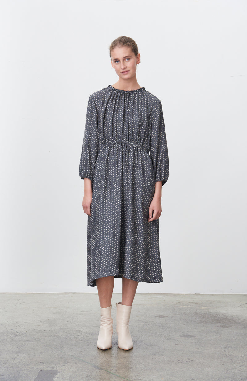 Naja Lauf PALMA DRESS * STEEL GREY DRESSES STEEL GREY