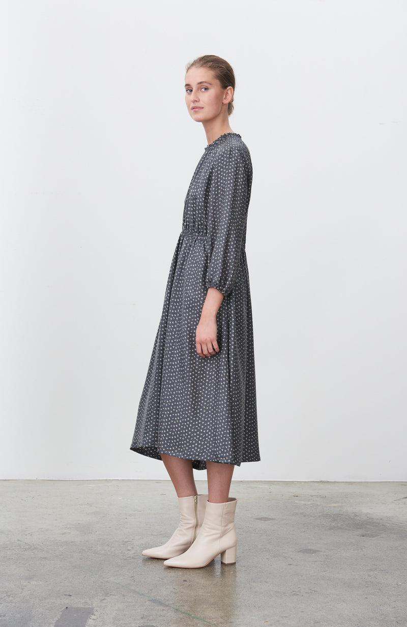 Naja Lauf PALMA DRESS * STEEL GREY DRESSES STEEL GREY