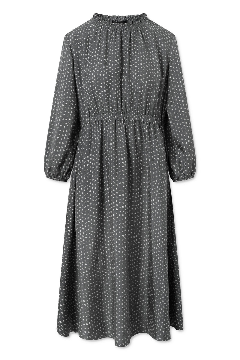 Naja Lauf PALMA DRESS * STEEL GREY DRESSES STEEL GREY