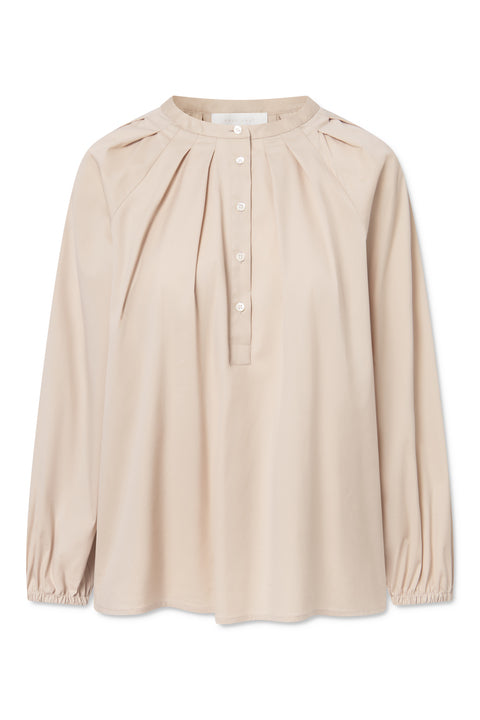 Naja Lauf PATRICIA BLOUSE FANCY POPLIN SHIRTS BEIGE