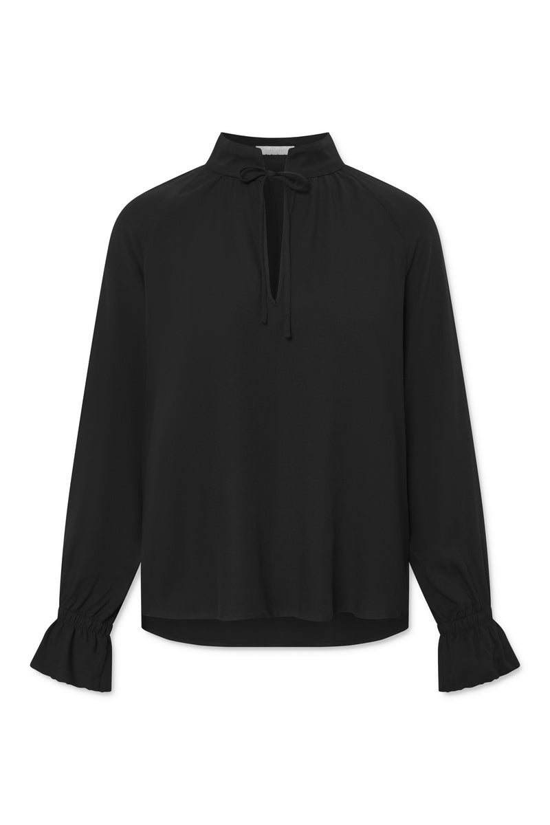 Naja Lauf PEGGY BLOUSE WINTER VISCOSE BLOUSES BLACK