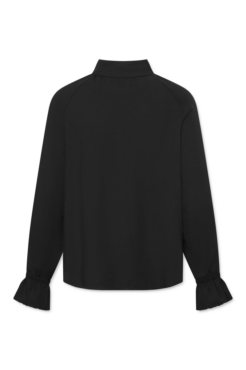 Naja Lauf PEGGY BLOUSE WINTER VISCOSE BLOUSES BLACK