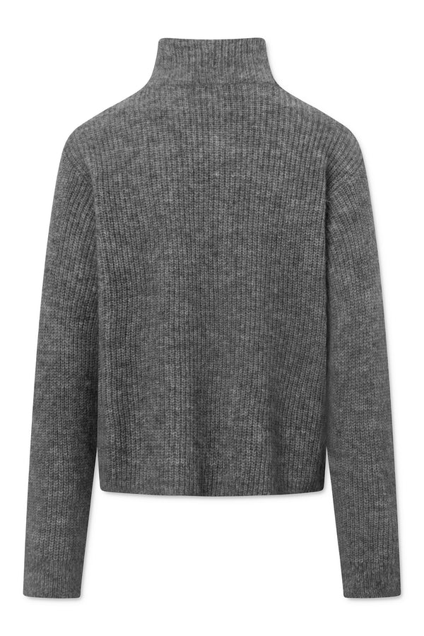 Naja Lauf PETRINE SWEATER KNITWEAR GREY MELANGE