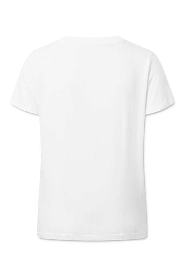 Naja Lauf QUI VENUS T-SHIRT BAMBOO COTTON BLOUSES WHITE