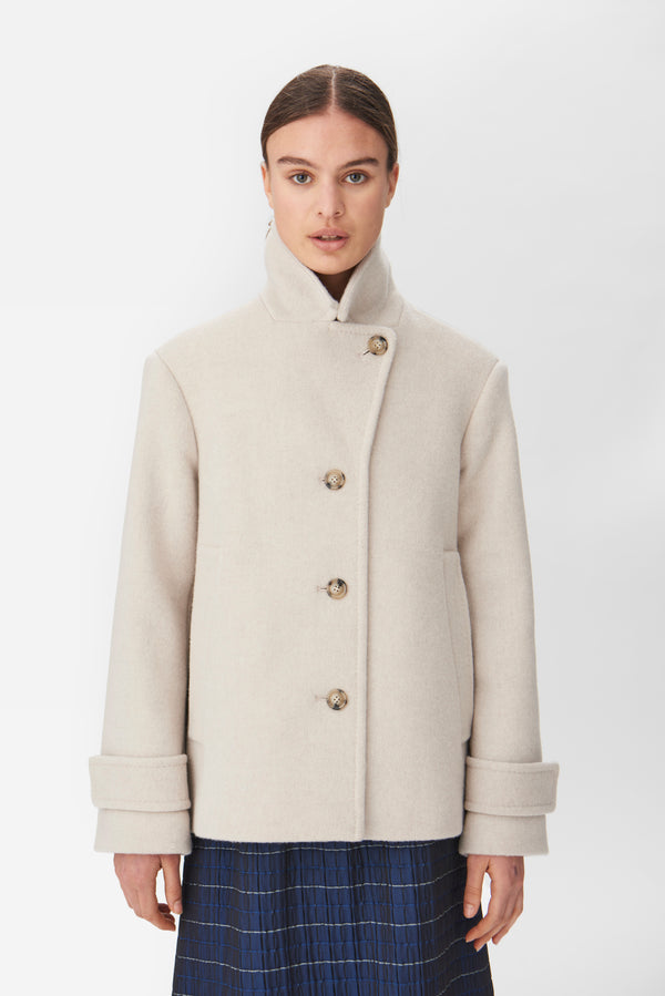 Naja Lauf RAKEL JACKET LUX WOOL OUTERWEAR MARBLE