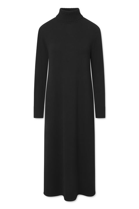 Naja Lauf REGINE DRESS WOOL COTTON DRESSES BLACK