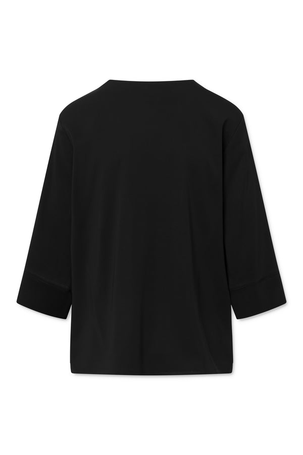 Naja Lauf ROSEMARIE BLOUSE DENSE STRETCH BLOUSES BLACK