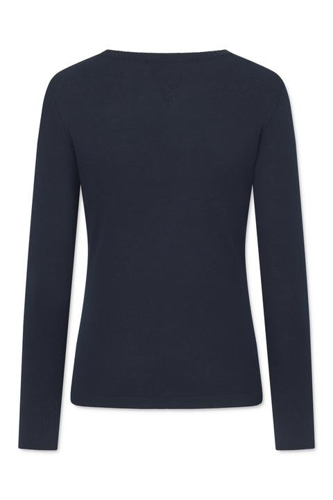 Naja Lauf SALMA SWEATER WOOL COTTON KNITWEAR DARK BLUE