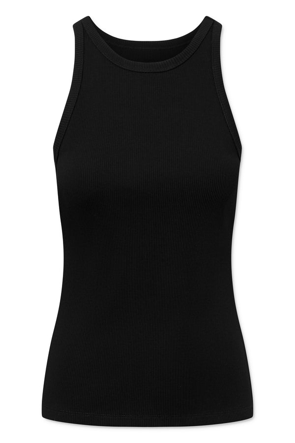 Naja Lauf SATELITE TANKTOP COTTON RIB T-SHIRTS BLACK