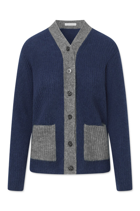 Naja Lauf SIBILLE CARDIGAN MOHAIR KNITWEAR NAVY