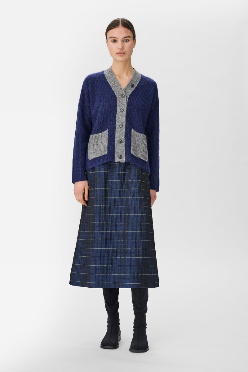 Naja Lauf SIBILLE CARDIGAN MOHAIR KNITWEAR NAVY