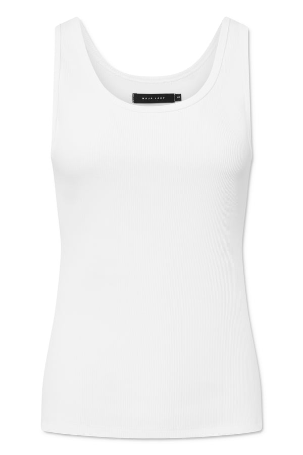 Naja Lauf STAR TANKTOP COTTON RIB T-SHIRTS WHITE