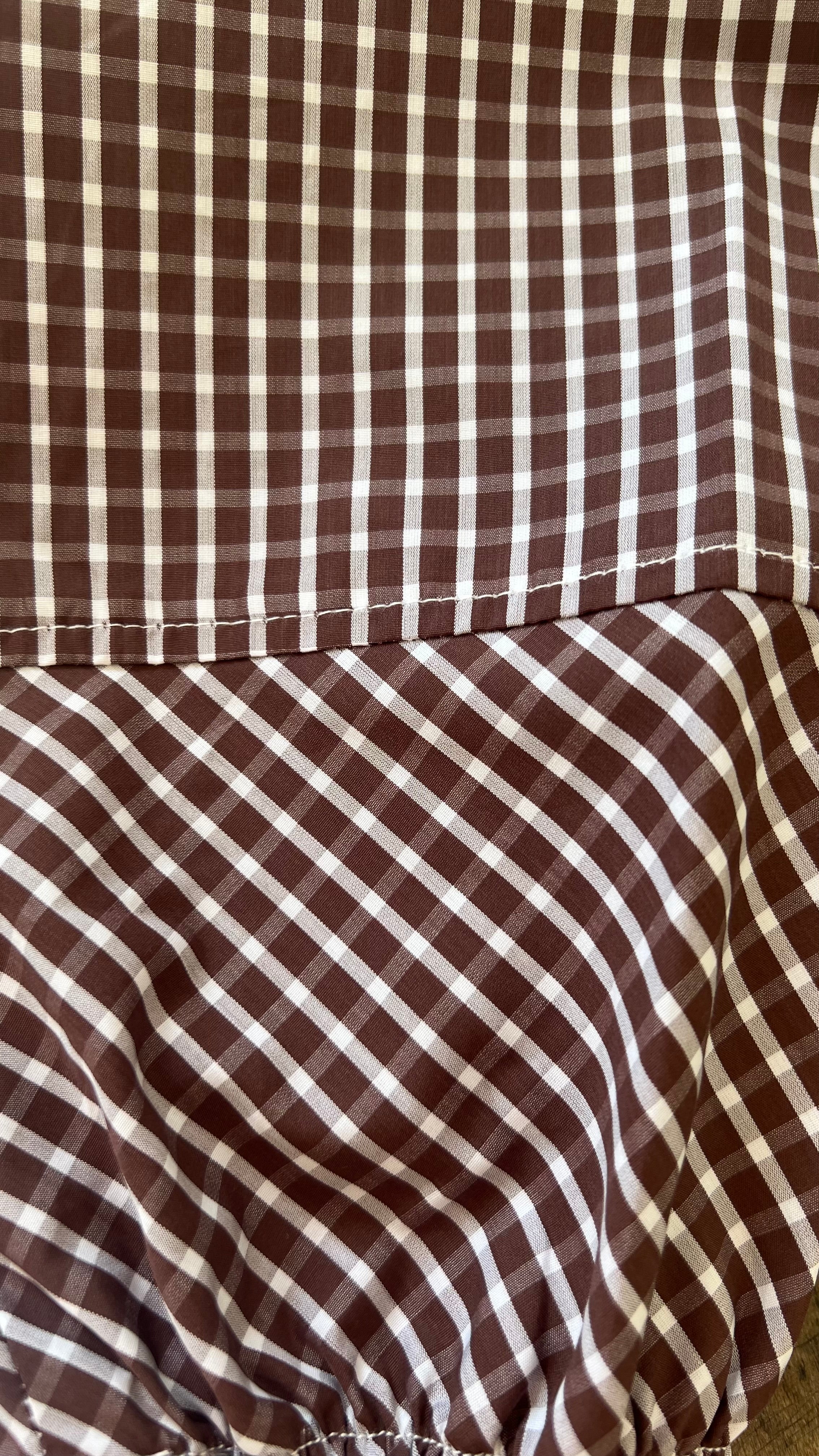 Cotton shirt checks
