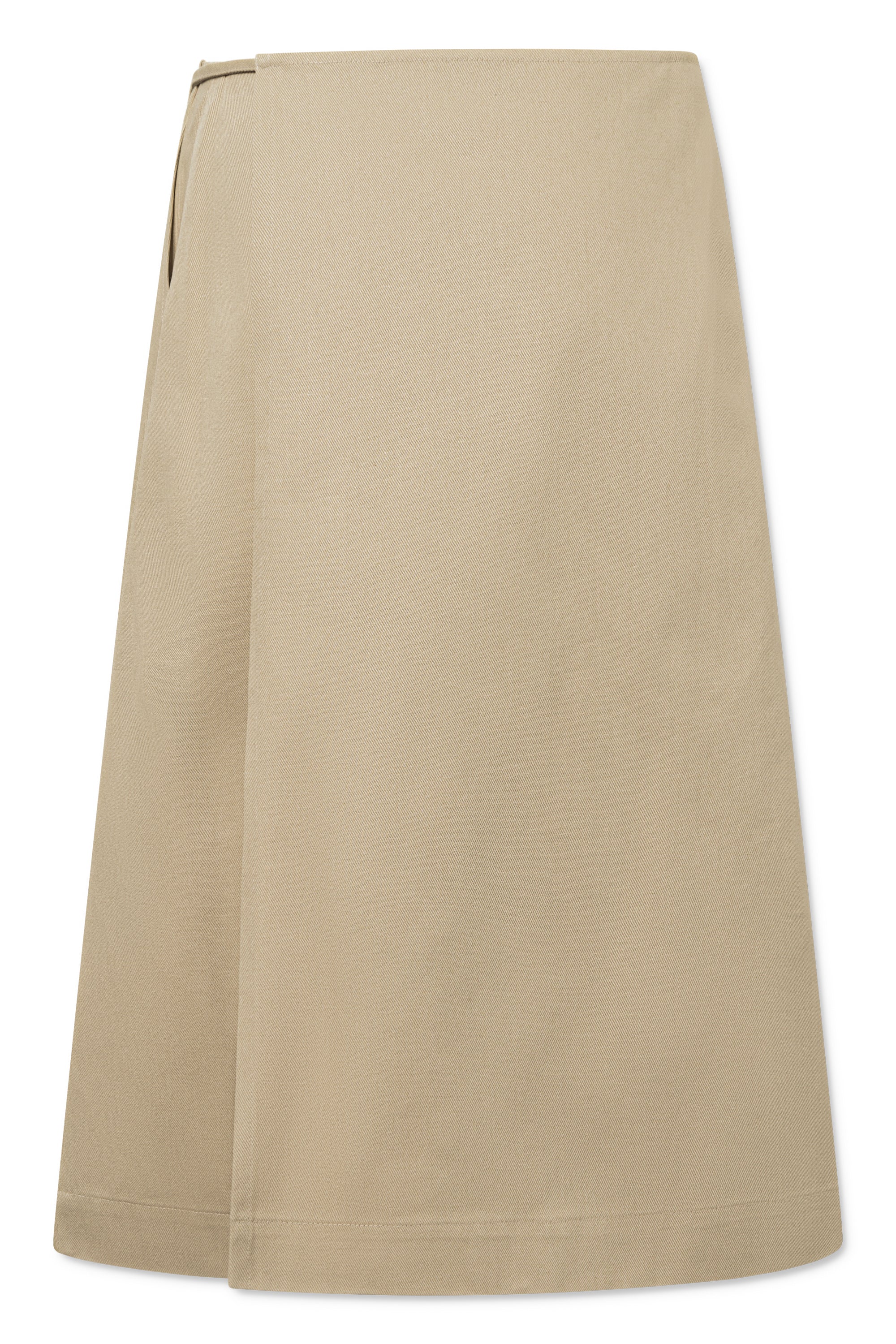 Wrap skirt in Khaki Beige