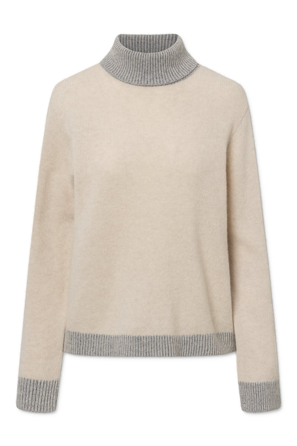 Naja Lauf TORY SWEATER BETTER WOOL KNITWEAR CREAM MELANGE