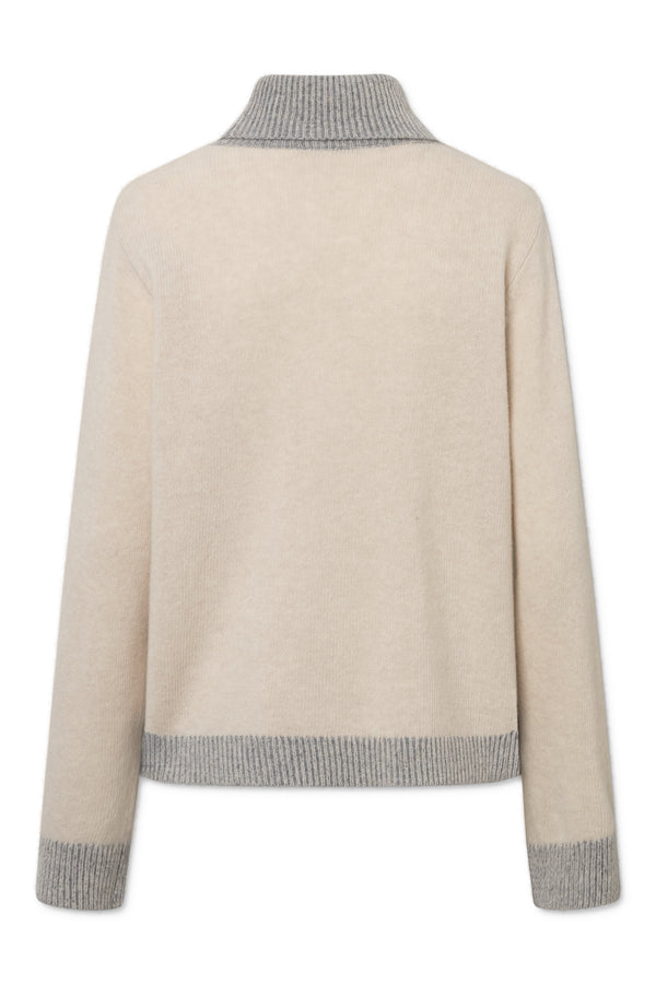 Naja Lauf TORY SWEATER BETTER WOOL KNITWEAR CREAM MELANGE