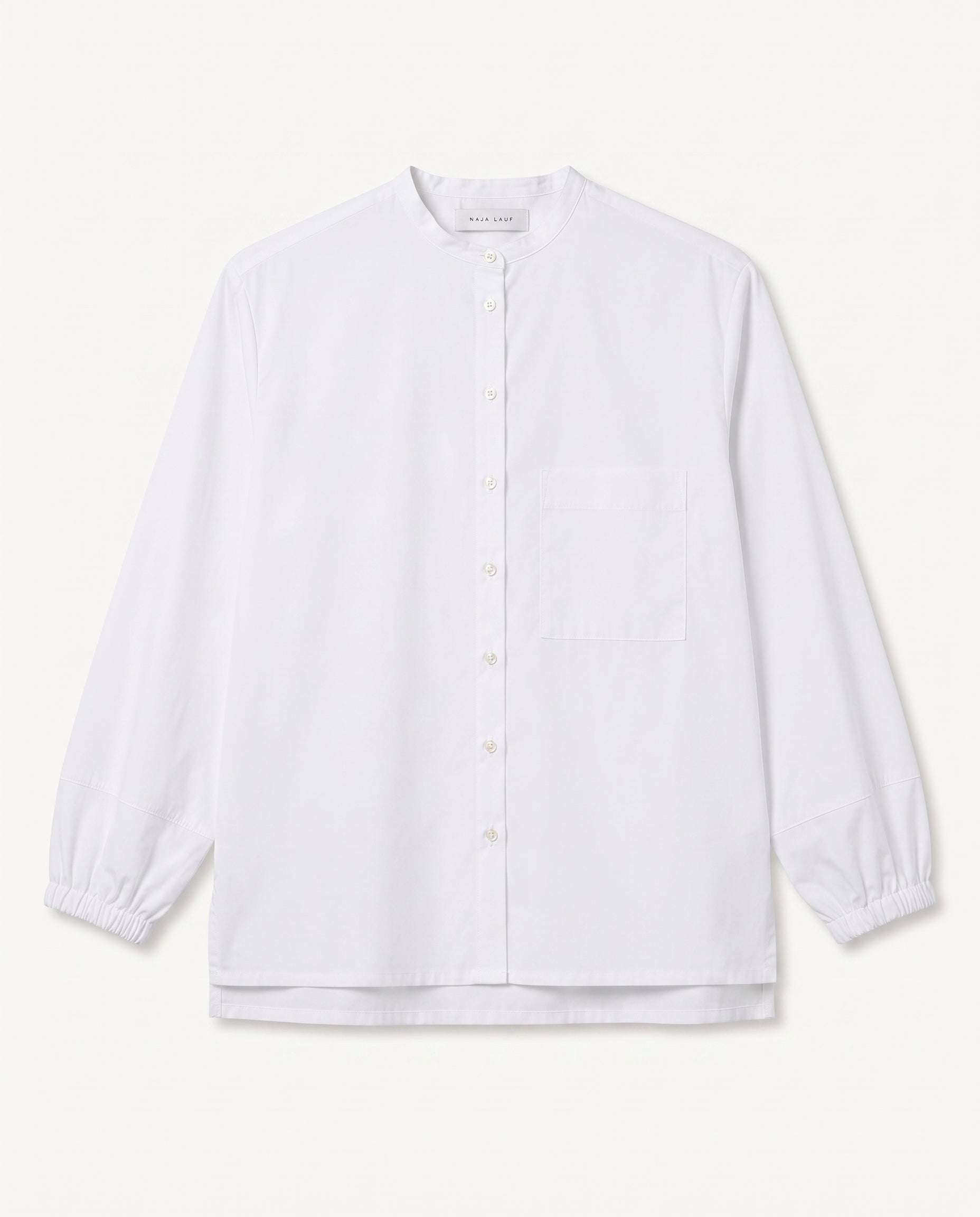 Dana shirt, fancy Poplin, white